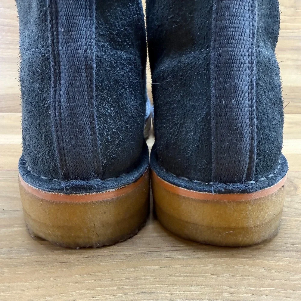Clarks Todd Snyder Desert Chukka Mens 11.5 Dark Gray Blue? Suede Crepe Gum Fur